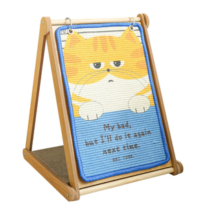 Ginger Cat Calendar-Style Scratcher Board with Wooden Frame