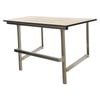 Metlam Australia 960mm x 400mm Off White Phenolic Folding Shower Seat with Handle