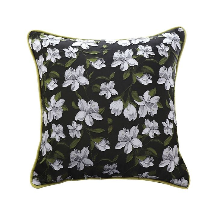 SOGA 45cm Subtle Green Foliage Orchid Throw Pillow