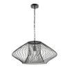 Cla Lighting Parrilla Interior Oval Cage Iron Pendant Light Od600mm Matte Black