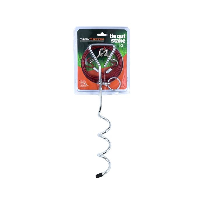Taskmaster 4mm x 4m Tie Out Stake Kit