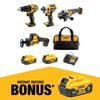 DeWALT 18V XR 5.0Ah 4 Piece Combo Kit DCZ409P2-XE