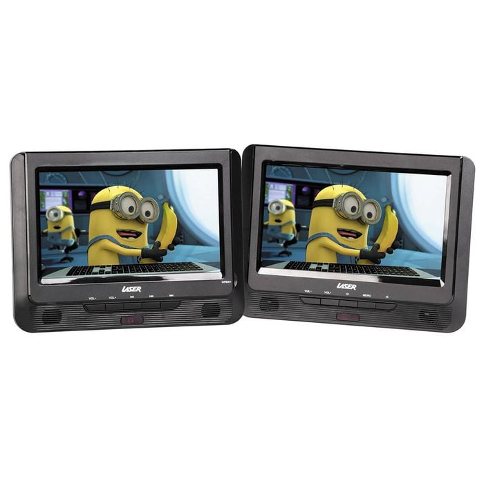 Laser Portable 9 Inch DVD Player Dual Screen