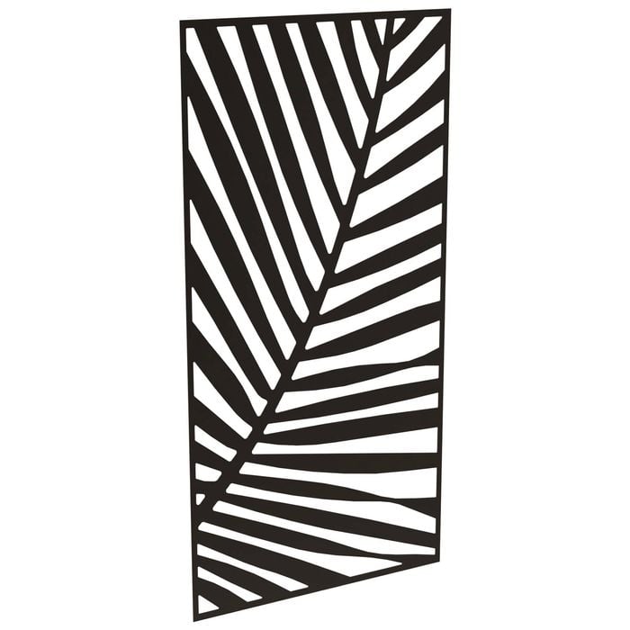 ProtectorAl 300-1200 x 1201-2400mm Black Satin Palm Unframed Solid Aluminium Decorative Panel