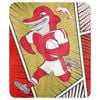 NRL Coral Mascot Blanket - Dolphins - 150x130cm - Rugby League