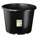 IP Plastics 30L 40cm Black Recycled Round Pot