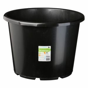 IP Plastics 30L 40cm Black Recycled Round Pot