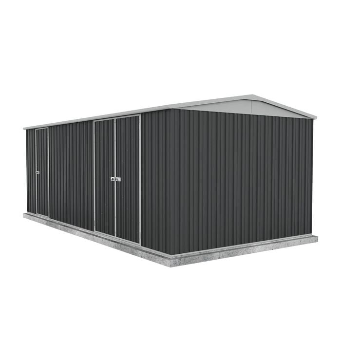 Absco Sheds 5.96mW x 3.00mD x 2.30mH Monument Three Door Highlander Garden Shed 