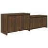vidaXL TV Cabinet Brown Oak Engineered Wood HiFi Cabinet TV Stand Furniture