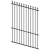 ProtectorAl 0350-1200W x 1800H Woodland Grey Spear Top Pool Fence Panel Raked Up to 15º