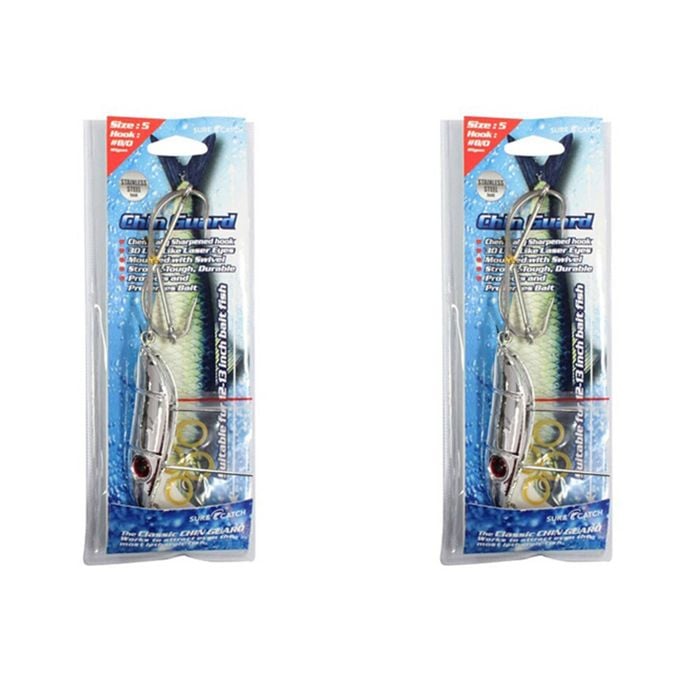 2x Surecatch 115g Chin Guard Fishing Trolling Rig 8/0 Stainless Steel Hooks