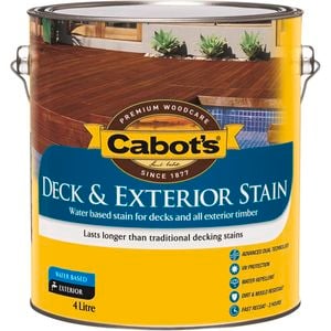 Cabot's 4L October Brown Water Based Deck And Exterior Timber Stain