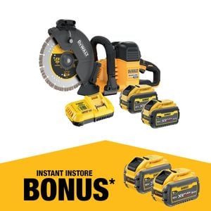 DeWALT 54V 9.0Ah 230mm XR FLEXVOLT Brushless Concrete Cut Off Saw Kit