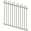 ProtectorAl 0350-1200W x 1200H Pale Eucalypt Loop Top Pool Fence Panel Raked Up to 15º