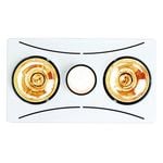 HPM 2 x 275W LED White 3-In-1 Bathroom Heater