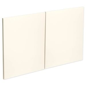 Kaboodle 1000mm Antique White Modern Fridge Cabinet Doors - 2 Pack