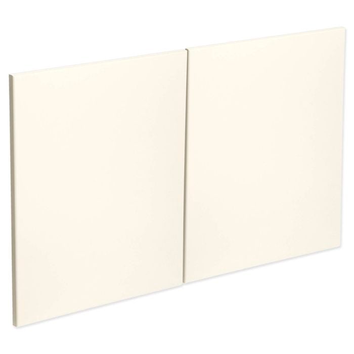 Kaboodle 1000mm Antique White Modern Fridge Cabinet Doors - 2 Pack
