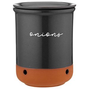 Ladelle Eco 21cm Terracotta Charcoal Onion Vault Food Storage