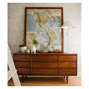 Wallpaper Trader Seascape - Roll, Blue on white