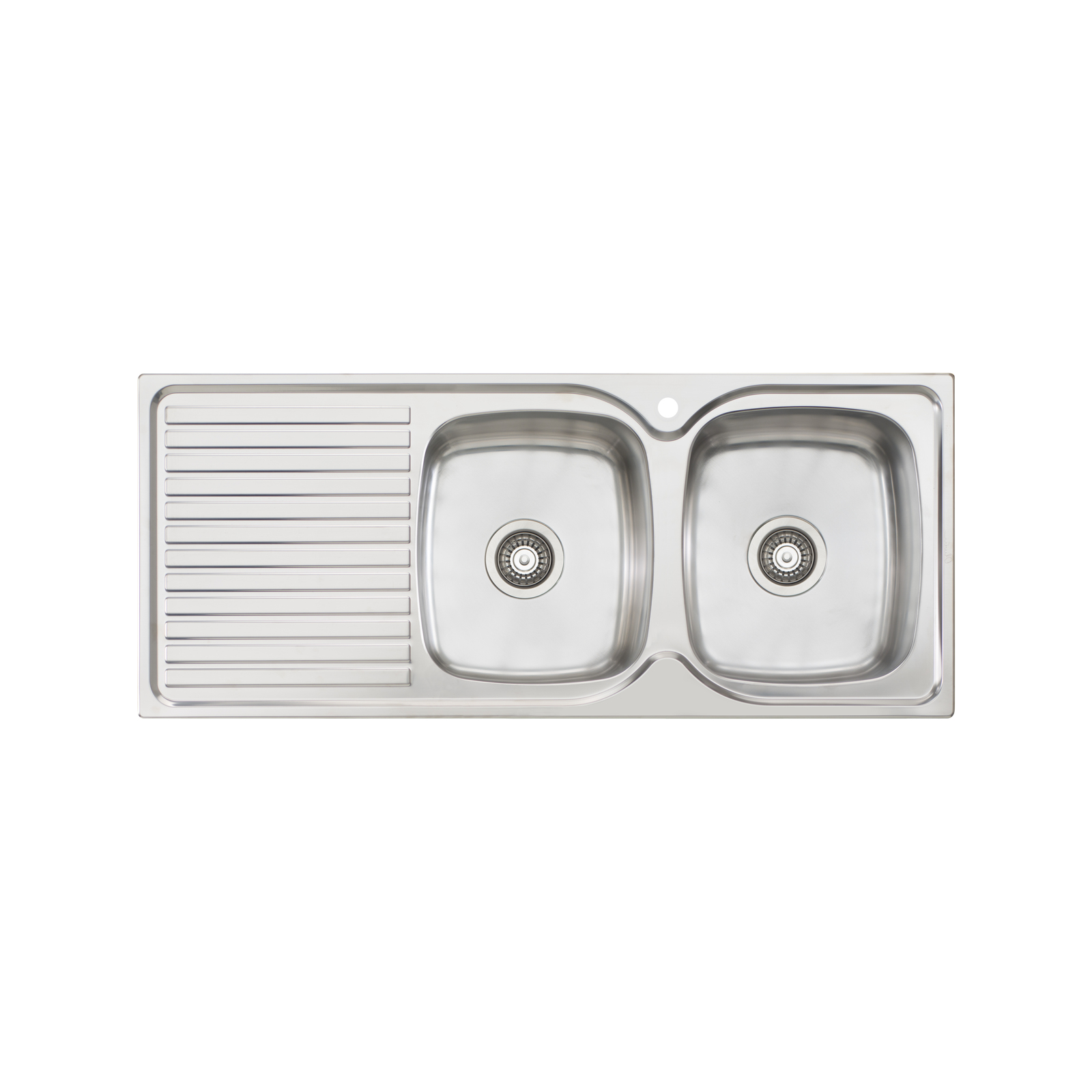 Oliveri Stainless Steel Regency Double RH Bowl Topmount Sink With Drainer product image