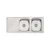 Oliveri Stainless Steel Regency Double RH Bowl Topmount Sink With Drainer