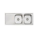 Oliveri Stainless Steel Regency Double RH Bowl Topmount Sink With Drainer