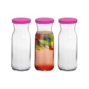 LAV Fonte Glass Carafes - 700ml - Pink - Pack of 3