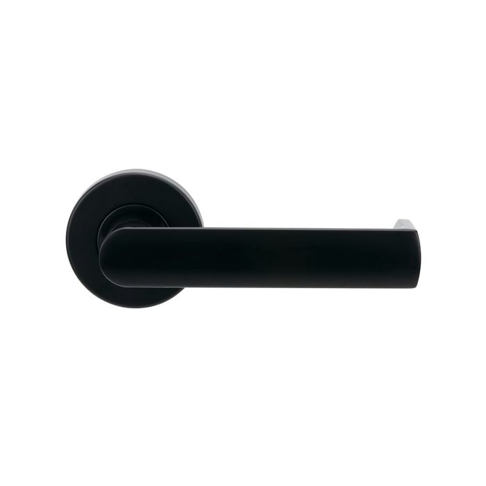 Lockwood 55mm Matt Black Velocity Dianella Passage Leverset