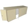 Build-A-Shed 1.2 x 5.2 x 2.0m Skillion Single Hinged Side Door Shed - Cream
