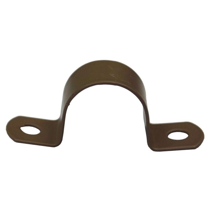 Kinetic 20mm Nylon Coated Copper Pipe Saddle Clips - 10 Pack