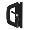 Ikonic Black Double Cylinder Keyed Sliding Door Lock