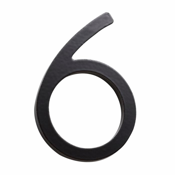 Sandleford 75mm Black Zone House Number 6