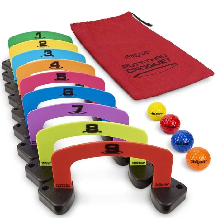 Putt-thru Golf Croquet Putting Game
