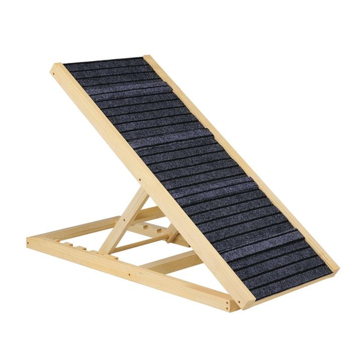 Advwin Dog Ramp  100cm  Wooden Pet Ramp Steps Stairs Foldable