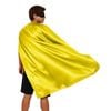LONG CAPE Costume Cloak Halloween Fancy Dress Coat Jacket Superhero Yellow