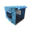30' Portable Foldable Dog Cat Rabbit Collapsible Crate Pet Cage with Blue Cover