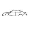 Ignite Laser Ford FG Falcon Silhouette Metal Wall Art Rustic Metal 15.7inch/40cm