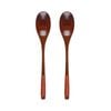Anygleam Brown 2Pcs Wooden Spoons Set Kitchen Tableware