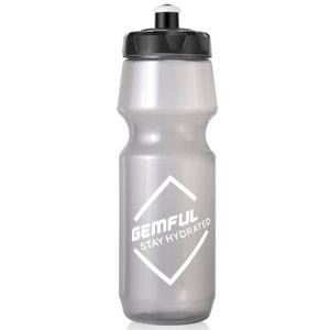 750ml bike water bottle squeeze drink cup grey