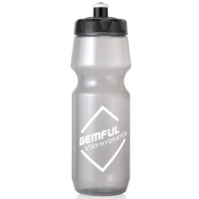750ml bike water bottle squeeze drink cup grey