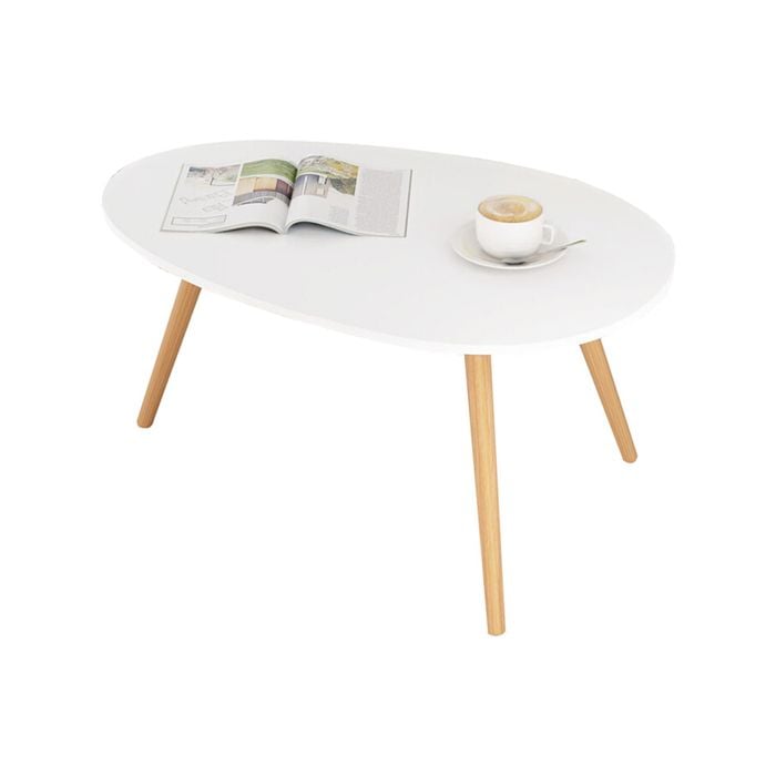 Aura Drop Shaped Coffee Table White