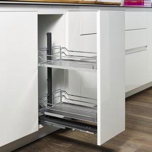 Hafele 300mm Silver Powdercoat Junior Dispensa
