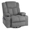 Alfordson Recliner Chair 360 Swivel Rocking Heated Massage Armchair Lounge Sofa
