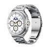 Samsung Galaxy Watch 8 40mm/44mm/Classic 46mm Stainless Steel Strap Metal Band (Silver)