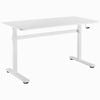 Desky Zero Manual Sit Stand Desk - White