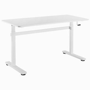 Desky Zero Manual Sit Stand Desk - White
