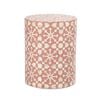 Belle Adina Plyboard Bone Inlay Side Table 35x45cm - Peach
