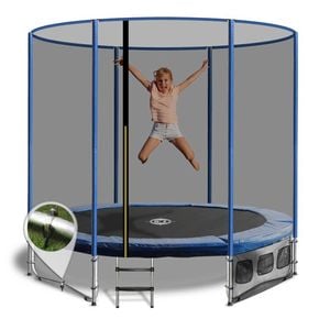 Oz Trampolines Summit Round 6 Ft. Above Ground Trampoline - Blue