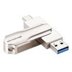 Move Speed 128GB Type-C / Type-A Flash Drive USB 3.0