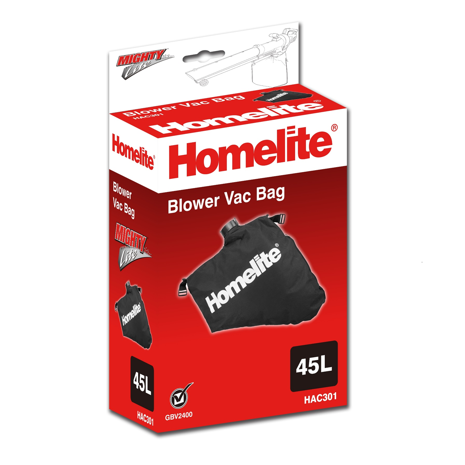 Homelite 45L Blower Vacuum Bag to Suit GBV2400 Bunnings Australia